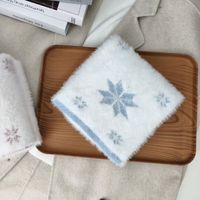 FOURDATRY 雪花水貂绒围巾秋冬加厚保暖