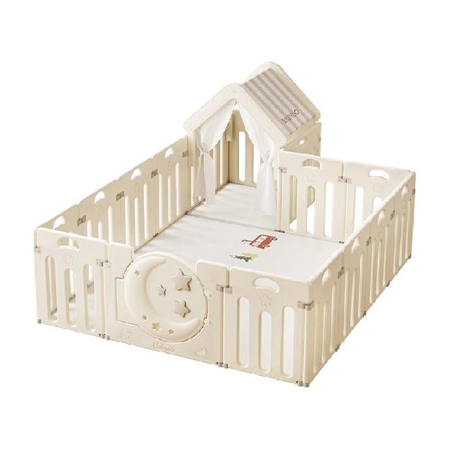 babygo 星辰游戏围栏婴儿防护栏宝宝室内家用爬爬垫儿童客厅栅栏