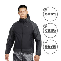 NIKE耐克男防泼水轻薄中层篮球夹克冬保暖棉服FZ0004-010