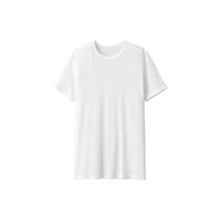 無印良品 MUJI 無印良品  男式 棉质凉爽 圆领短袖T恤 打底衣 打底衫 家居服打底内搭 白色 2S XS