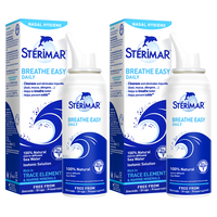 STERIMAR 舒德尔玛 小海豚鼻腔喷雾鼻腔冲洗生理海盐水100ml2瓶儿童成人鼻喷