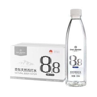 1号会员店 克东天然苏打水 520ml*24瓶