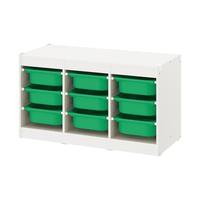 IKEA 宜家 TROFAST舒法特储物箱塑料收纳盒立柜实木柜儿童储物柜
