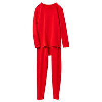 都市丽人保暖内衣男加绒加厚复合绒亲肤吸湿透气不易掉色本命年红色 中国红 L(120-140斤)