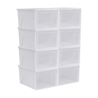  IRIS/爱丽思 防尘防潮 透明鞋盒收纳盒  【47.5码高帮可装】加大号8只  加大号8只 6个及以上