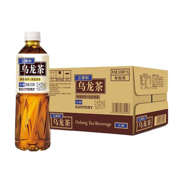 三得利 无糖乌龙茶饮料500ml*15瓶