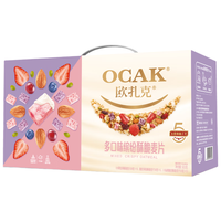 OCAK 欧扎克 多口味缤纷酥脆麦片 3口味 600g（小仙桃酸奶酥脆麦片+水果坚果酥脆麦片+酸奶果粒酥脆麦片）