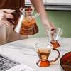 丰陶张生欧式北欧风高颜值花茶玻璃茶壶家用创意加厚玻璃壶杯功夫茶具水果茶壶红茶壶绿茶壶烧水煮茶壶泡茶器 欧式琥珀色多功能壶