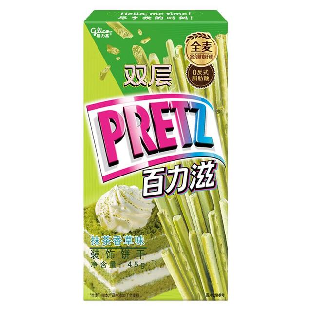 格力高 双层百力滋 抹茶香草味 多口味任选 （赠手机支架）