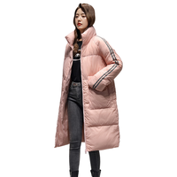 雪中飞 SNOWFLYING秋冬立领时尚保暖多彩女士中长款羽绒服