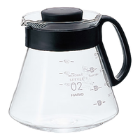 HARIO日本咖啡壶耐热玻璃茶壶泡分享壶两用壶 XVD系列咖啡器具 600ml