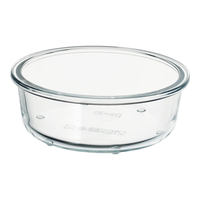 宜家（IKEA）365+食品盒饭盒微波炉加热玻璃碗冰箱保鲜盒密封罐 圆形/玻璃400毫升