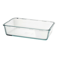 宜家（IKEA）365+食品盒饭盒微波炉加热玻璃碗冰箱保鲜盒密封罐 L长方形/玻璃3.1升