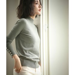 SAISON DE PAPILLON Petit 女士高领针织套头衫
