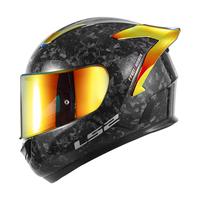 LS2摩托车头盔碳纤维电动车男女全盔机车大尾翼四季防雾冬 FF396/801 FF801 亮锻造碳纤12K(大尾翼) XXL