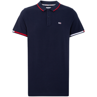 TOMMY HILFIGER Tommy Jeans 春夏男女撞色袖口镶边短袖POLO衫12963