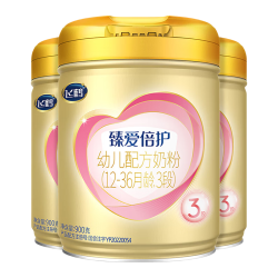 飞鹤 超级飞帆臻爱倍护3段1-3岁幼儿配方奶粉 900gx12罐