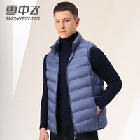 雪中飞轻薄羽绒服男立领短款春季中青年时尚休闲百搭通勤轻羽绒衣外套 雾蓝色 XL (180) 180/96A(XL)