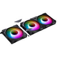 PHANTEKS追风者M25正向二代积木版14cm台式机箱水冷排散热风扇(ARGB无限镜/隐藏式螺丝/PWM温控/3联包/黑)