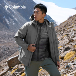 Columbia 哥伦比亚 男女银点三合一鹅绒内胆700蓬防水冲锋衣 XE5542