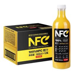 农夫山泉 NFC鲜榨果汁橙汁芒果汁NFC果蔬汁900ml*1瓶