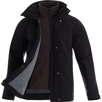 迪卡侬 TRAVEL 100 男子三合一冲锋衣 8669299 黑色 XXL