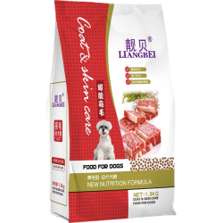 靓贝 毛发通用型 狗粮  1.5kg