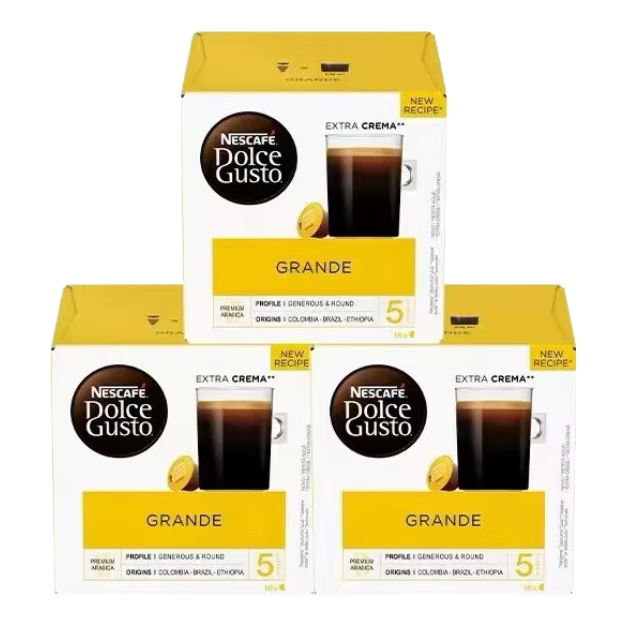 多趣酷思（DOLCE GUSTO）咖啡胶囊胶囊咖啡美式花式意式黑咖啡 美式醇香136g*3盒25年新日期