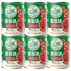 屯河 新疆内蒙特产番茄块配料干净0添加剂新鲜番茄西红柿块罐头 番茄块400g