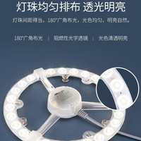雷士（NVC）吸顶灯替换灯芯led灯盘大瓦数高亮磁吸灯圆形灯泡贴片灯管 【E形】48W正白光/20-28㎡