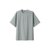 無印良品 MUJI（無印良品 ）男式 凉感 圆领短袖T恤 舒适凉爽 男夏装t恤 ACC25A3S 烟熏绿色 2XL (185/112A)