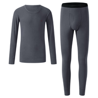 京东京造男保暖内衣男秋衣秋裤套装防寒棉柔打底保暖衣裤 深灰色男 XL