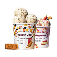 哈根达斯浓情组合 草莓芝士+和情焦糖饼干 920ml 2桶装