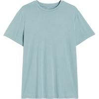 HM男装T恤23冬季纯棉舒适修身圆领男士短袖纯色打底衫0685816