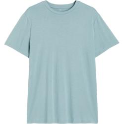 H&M HM男装T恤23冬季纯棉舒适修身圆领男士短袖纯色打底衫0685816