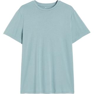 H&M HM男装T恤23冬季纯棉舒适修身圆领男士短袖纯色打底衫0685816