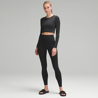 lululemon 丨Ebb to Street 女士运动长袖 T 恤 LW3DZNS 黑色 XXS /2