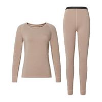 京东京造WARM-TECH倍暖+8.5°男士保暖内衣男冬季保暖裤男秋衣秋裤男L 驼色-女 XL