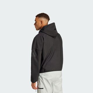 休闲连帽夹克外套男装adidas阿迪达斯outlets轻运动
