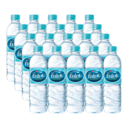 白山水 长白山天然火山矿泉水500ml*20瓶 农心饮用水 塑膜装适宜泡茶春茶