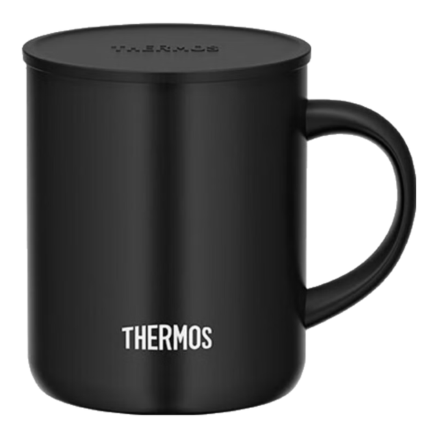 THERMOS 膳魔师 咖啡杯带盖 黑色 340ml