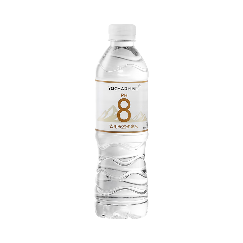 云臣（Yocharm）长白山天然矿泉水 弱碱性含偏硅酸PH8.0+饮用水550ml*36瓶