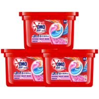 OMO 奥妙 天然酵素三合一洗衣凝珠 18颗*3盒 淡雅樱花香型