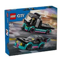 LEGO 乐高 City城市系列 60406 赛车与汽车运输车