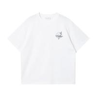 杰克·琼斯（JACK&JONES）男装25年短袖T恤男士夏季纯棉潮流休闲圆领航海系列高端白色半袖 056白色 XL 185