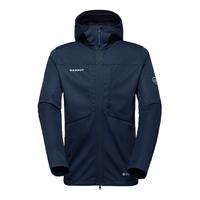 MAMMUT猛犸象Ultimate VIII八代男士户外GTX软壳夹克连帽外套 深海蓝色 L