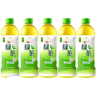 统一 冰红茶茉莉绿茶 500ml/瓶 茶饮料 整箱装 新老包装交替发 低糖茉莉绿茶500ml*5瓶
