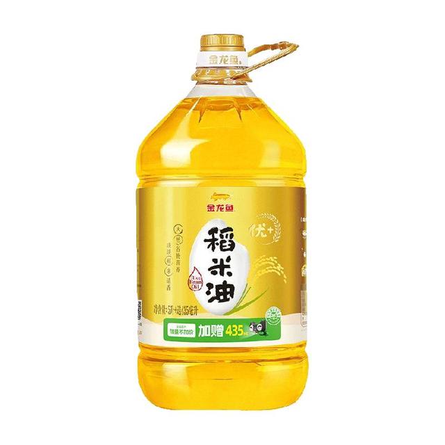 金龙鱼 稻米油米糠油优+5.435L/桶含谷维素烟点高