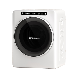 grossag 格罗赛格 德国烘干机家用滚筒式干衣机小型烘衣机 烘干高温除螨直排式 5KG智能