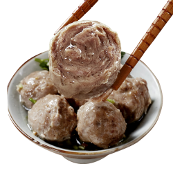 潮夫道 牛肉丸1斤+牛筋丸1斤共4袋潮汕手打牛肉丸火锅食材麻辣烫关东煮